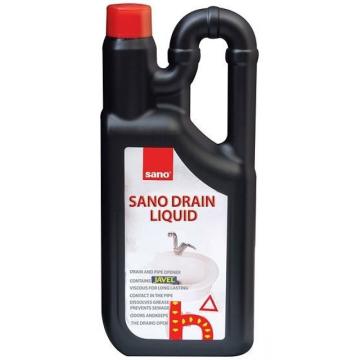Solutie pentru desfundat tevi Sano Drain Liquid, 1 litru de la Sanito Distribution Srl