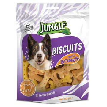 Biscuiti caini Jungle Tasty Bones, 150g de la Club4Paws Srl