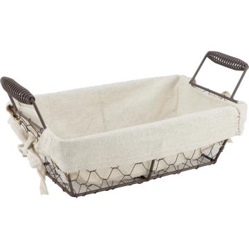 Cos servire paine dreptunghiular Raki 33,5x19x15cm din metal