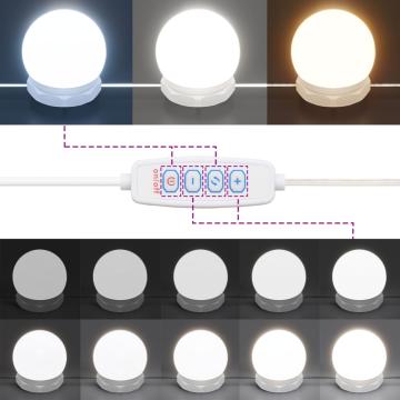 Masa de toaleta cu LED, alb extralucios, 86,5x35x136cm