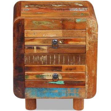 Noptiera, 43 x 33 x 51 cm, lemn masiv reciclat de la Comfy Store