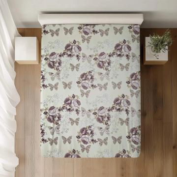Cearceaf pat cu elastic, dimensiuni: 120x200x30, 100% bumbac