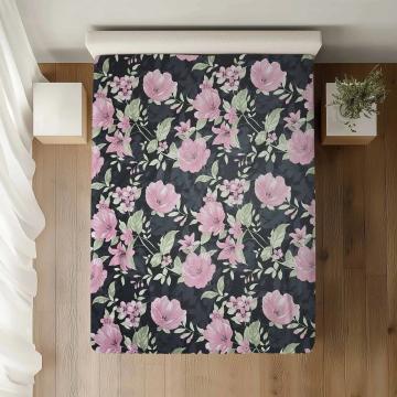 Cearceaf de pat cu elastic dimensiuni 100x200x30 100% bumbac