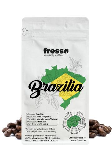 Cafea boabe de origine Fresso Brazilia Alta Mogiana