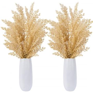 Set 2 decoratiuni in vaze ceramice iarba artificiala pampas