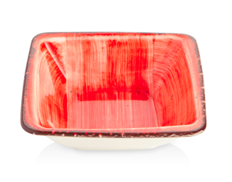 Bol patrat portelan Gural Red, 15x15cm, 360ml