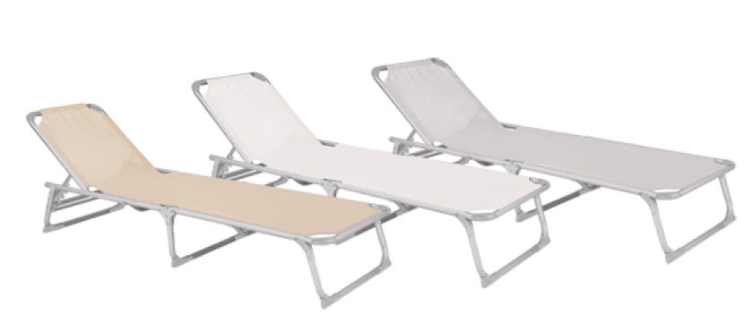 Sezlong plabil Raki Pinki 188x56cm cadru metalic