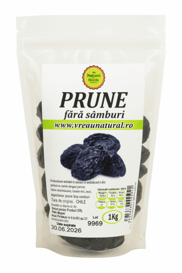 Prune fara samburi 1 kg, Natural Seeds Product de la Natural Seeds Product SRL