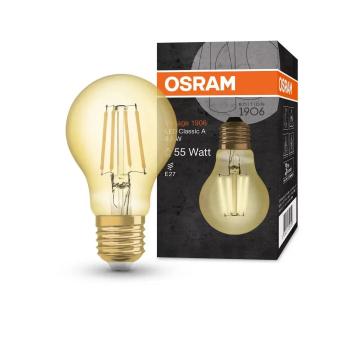 Bec LED Osram Vintage 1906 CLAS A, E27, 6.5W (50W) de la Eve Nasia S.r.l