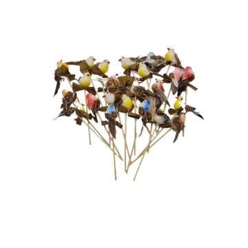 Decoratiuni Pasarele multicolor pe bat, 24buc/set