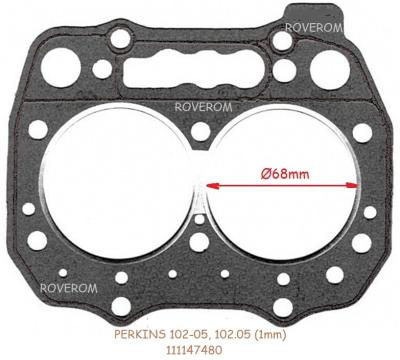 Garnitura chiuloasa Perkins 102-05, 102.05 (1mm) de la Roverom Srl