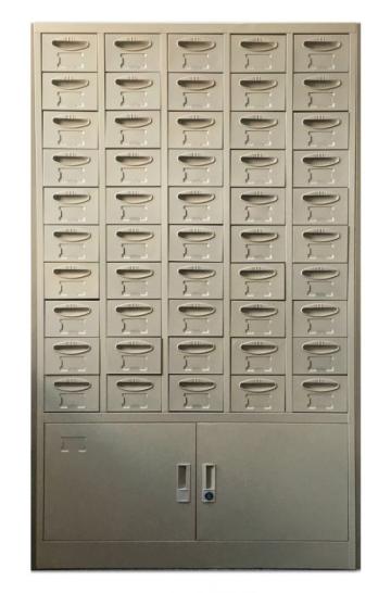 Rafturi metalice fiset, Casetiera