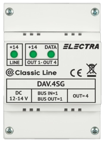 Doza derivatie video DAV.4SG Classic 4 iesiri - Electra DAV. de la Big IT Solutions