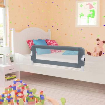Balustrada de protectie pat copii, gri, 102 x 42 de la Comfy Store