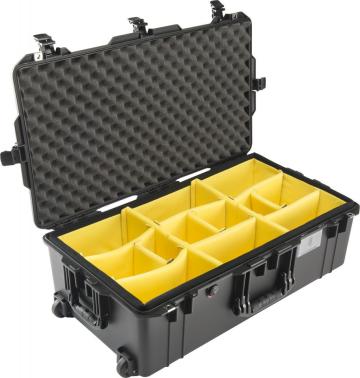Troler si valiza de protectie Peli 1615 Air Case negru