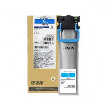 Cartus cerneala cyan (albastru) Epson OEM T01C C ink de la Tex Marketing & Sales Srl