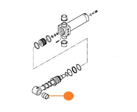 Bucsa tija cilindru Hid Komatsu 390601058 50x60x60 mm