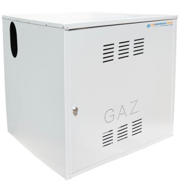 Firida 60x60x60 cm, cutie contor de gaz, gri, din tabla