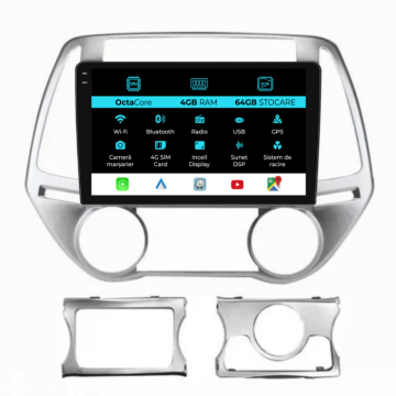 Navigatie dedicata Hyundai I20 (2011-2015), 9 inch, 4Gb Ram
