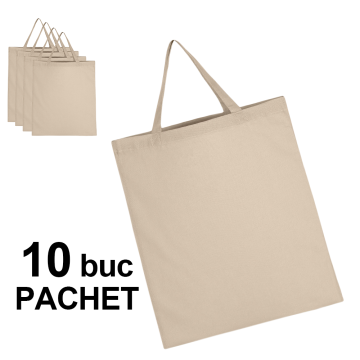 Sacosa bumbac toarta scurta SH, 10 bucati de la Best Media Style Srl