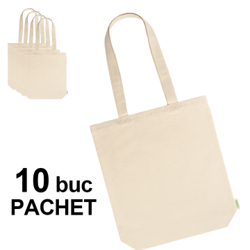 Sacosa bumbac organic Kensal, 10 bucati de la Best Media Style Srl