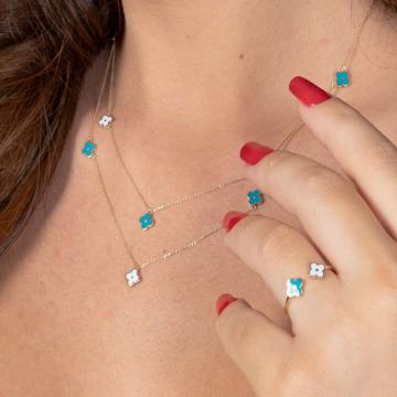 Colier Brindisi aur galben 14K