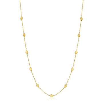 Colier din aur galben de 18 Kt cu romburi de la Sandra Ferretti Srl