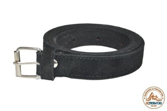 Curea piele naturala intoarsa neagra 2