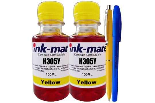 Set flacone cerneala ink-mate compatibil HP305, 2x100ml 3YM6 de la New Mag4U Srl