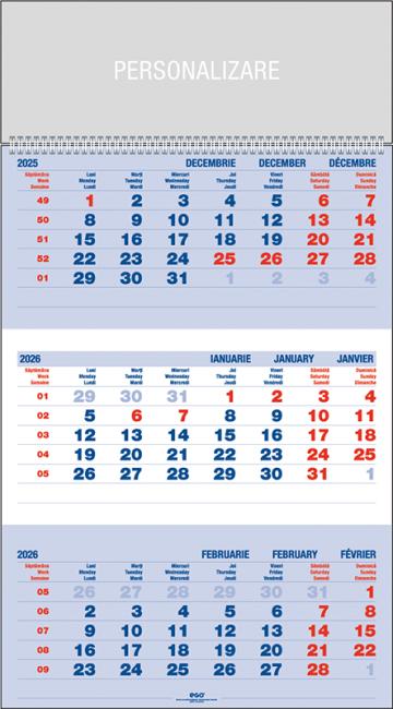 Calendar triptic Ego - 2026