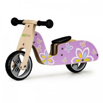 Bicicleta de echilibru din lemn cu roti Eva Ecotoys LC-V1330
