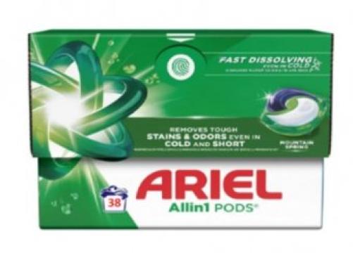 Detergent de rufe Ariel Mountain Spring 37 capsule de la Supermarket Pentru Tine Srl