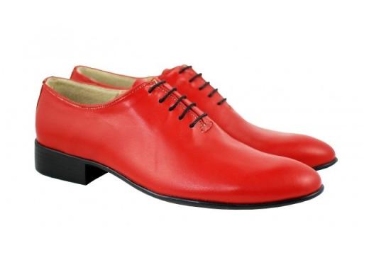 Pantofi barbatesti rosii piele naturala casual-eleganti de la Deprobat.ro
