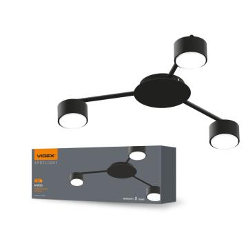 Spot triplu de tavan Videx pentru lampa 3xGX53 VL-SPF20B-B de la Casa Cu Bec Srl