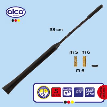 Antena auto exterior neagra 23cm cu 2 adaptoare (5-6mm) de la Auto Care Store Srl