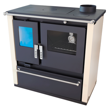 Soba de gatit pe lemne Verso CS Plus cu plita si cuptor