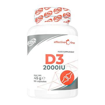 Supliment alimentar Vitamin D3 2000 IU - 90 capsule, 6 PAK de la Krill Oil Impex Srl