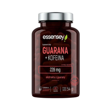 Supliment alimentar Guarana + cofeina 90 capsule, Essensey