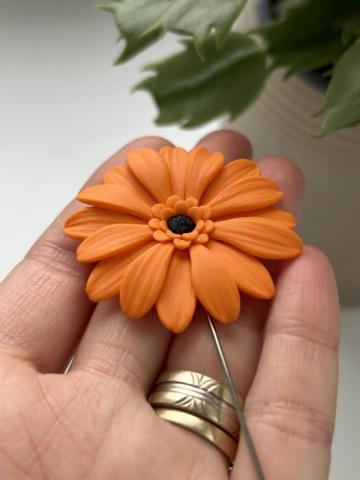 Brosa Gerbera portocaliu