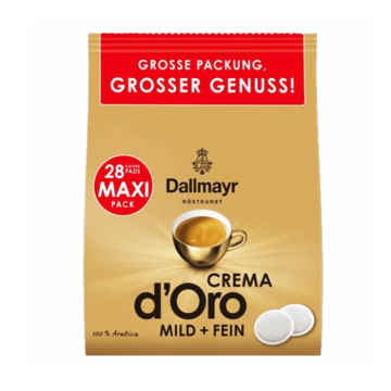 Pad-uri de cafea Dallmayr Crema d Oro Mild Fein (28 pad-uri) de la Activ SDA Srl