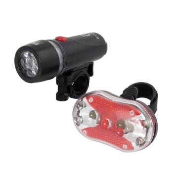 Kit bicicleta lampa frontala Led + lampa stop Led, Alphecca