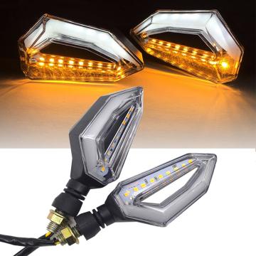 Set 2 lampi semnalizare moto cu led, cu 2 functii de la Auto Care Store Srl