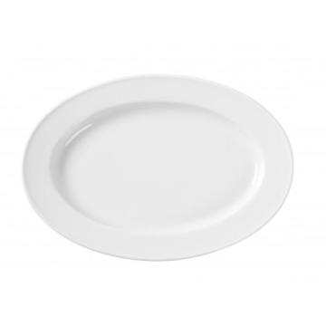 Platou oval 340x240 mm , portelan, Delta