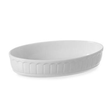 Vas rustic oval cuptor 225x(H)40 mm, portelan