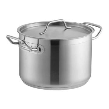 Cratita inox inalta - semioala - cu capac 62.8 litri de la Fimax Trading Srl
