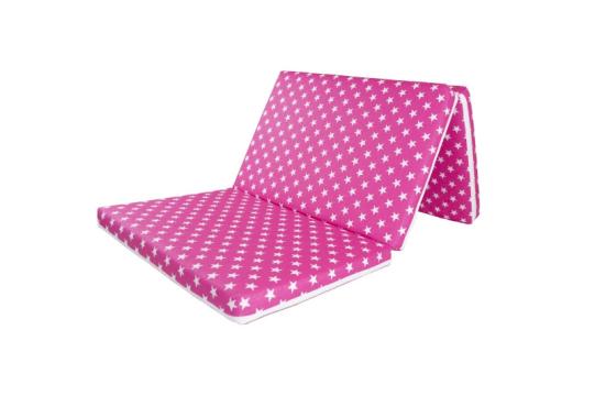 Saltea pliabila copii MyKids Pink Stars spuma poliuretanica de la PFA Shop - Doa