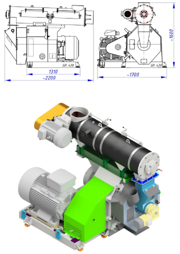 Presa peleti GR-420 NPT Nawrocki de la Agro Bio Brichet Energy Solutions Srl