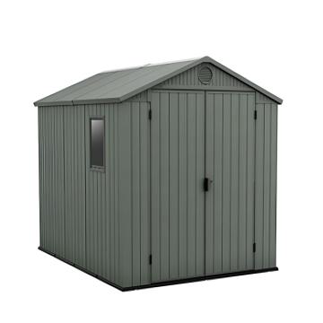 Casuta de gradina din plastic Darwin, verde, 6x8
