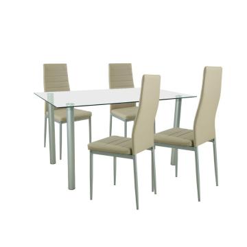 Set de masa Verna 4+1 bej-gri