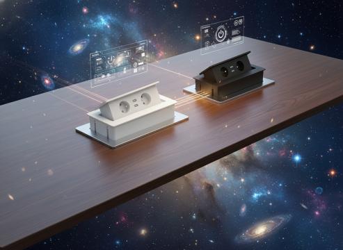 Priza in desk - Kwadro, 2XSchuko, 2XUSB 2.1A 5V